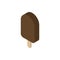 Ice cream isometric icon on white background