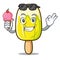 With ice cream lemon ice cream character cartoon