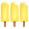 Ice cream lemon set on white background for Your business project. Realistic Snacks for ice cream from milk. Ice lolly. Vector