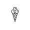 Ice cream line icon