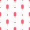 Ice cream lolly seamless pattern. Summer pattern