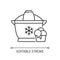 Ice cream maker linear icon