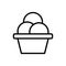 Ice cream, plate icon. Simple line, outline vector elements of freeze sweet icons for ui and ux, website or mobile application