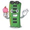 With ice cream RAM memory card the mascot shape