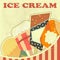 Ice Cream Retro color card