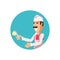 Ice cream salesman avatar character