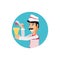 Ice cream salesman avatar character