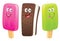 Ice Cream Sandwich and Popsicle Characters