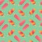 Ice cream seamless pattern, colorful summer background, delicious sweet treats