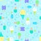 Ice Cream Seamless Repeat Pattern