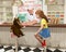 Ice Cream Shop, Teddy Bear, Young Girl