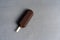 Ice cream stick  on dark  background  covered chocolate sticks frozen Popsicle and Lolly sweet dessert  Flat lay