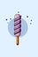 Ice cream sticks cartoon illustration