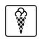 Ice cream vendor pictogram