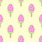 Ice cream watermelon seamless pattern vector