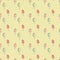 Ice cream yellow and pink seamless pattern. Vector background.
