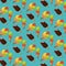 Ice creams and popsicle background pattern