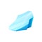Ice crystal, blue iced glacier, slope vector floe