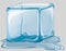 Ice Cube. Transparent ice and soft shades of ice convey freshness