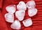 Ice cubes, heart