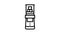 ice drip coffee maker line icon animation