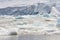Ice field along Antarctica coastline