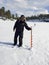 Ice fishing on the Lake Inari
