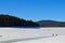 Ice fishing, Rhodope Mountains, Bulgaria