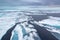 Ice floes around Svalbardï¼Œ in the Arctic on overcast day