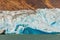 The ice-floes, broken away from a glacier