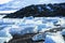 Ice floes at glacier lagoon Jokulsarlon