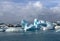 Ice floes on the lake Jokullsarlon glacier lagoon