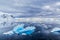 Ice floes  near Antarctica