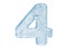 Ice font. Number four