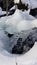 Ice formation. Winter on the tug hill plateau in northern NY