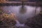 Ice forming on the River Blackwater near Maldon, Essex