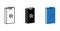 Ice Freezer Blocks icon, Cooler Bag Reusable icon, vector		, line color vector illustration