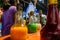 Ice gola is being prepared, Indian street delicacy