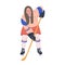 Ice hockey adult female player