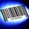Ice Hockey - barcode with futuristic blue background