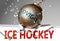 Ice hockey and coronavirus, symbolized by the virus destroying word Ice hockey to picture that covid-19  affects Ice hockey and