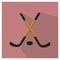 ice hockey equipment. Vector illustration decorative design