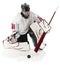 Ice hockey goalie