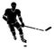 Ice Hockey Player Silhouette