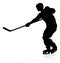 Ice Hockey Player Silhouette