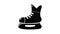 Ice hockey skate icon animation