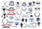 Ice hockey sport game icons and elements