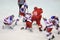 Ice hockey struggle - Slavia Prague vs. Lev Prague