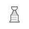 Ice hockey trophy.. Vector illustration decorative design