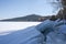 Ice hummocks near the coast